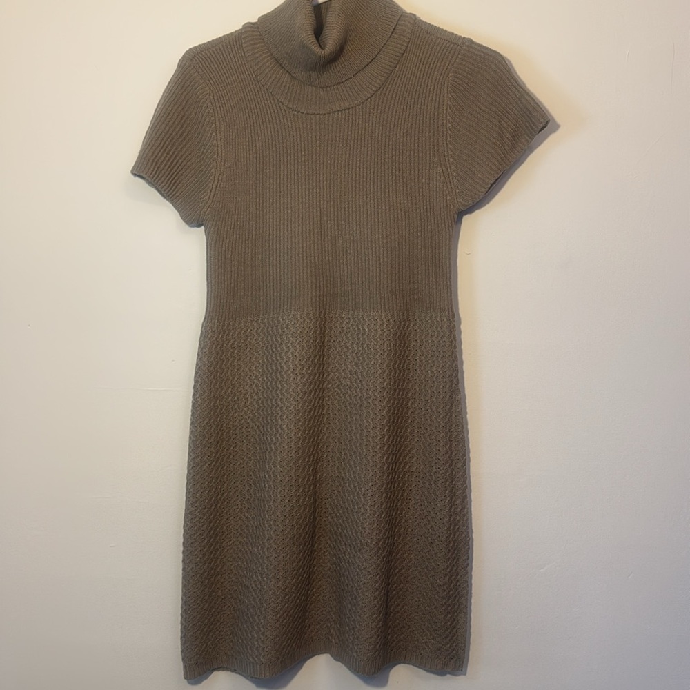 TAUPE SWEATER DRESS SIZE S
